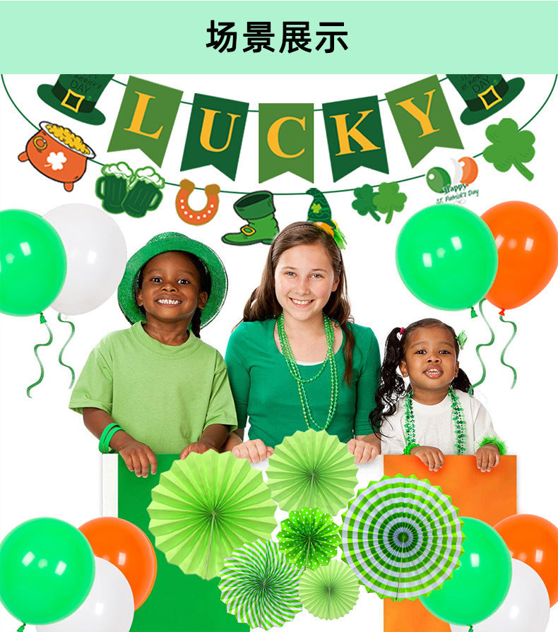 St. Patrick's Day Balloon Set for Party Backdrops