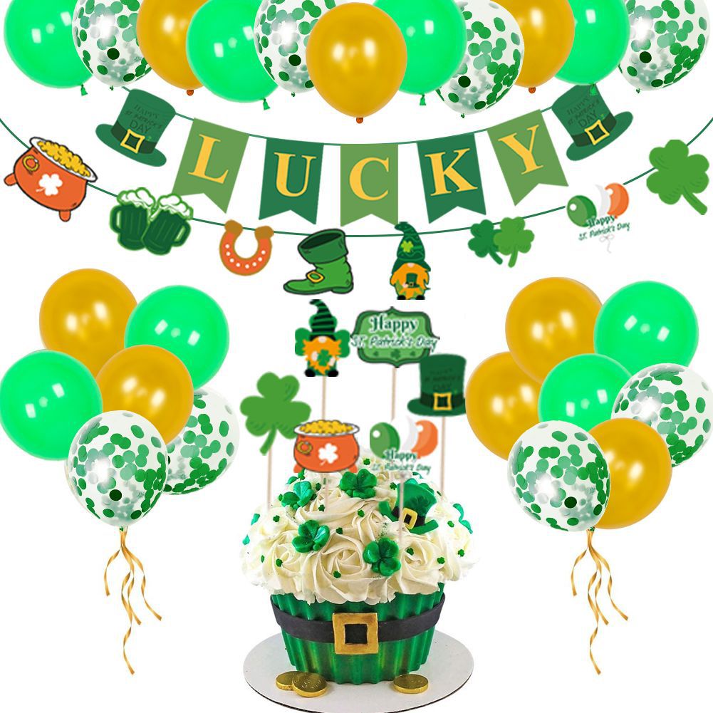 St. Patrick's Day Balloon Decor Set for Lucky Parties