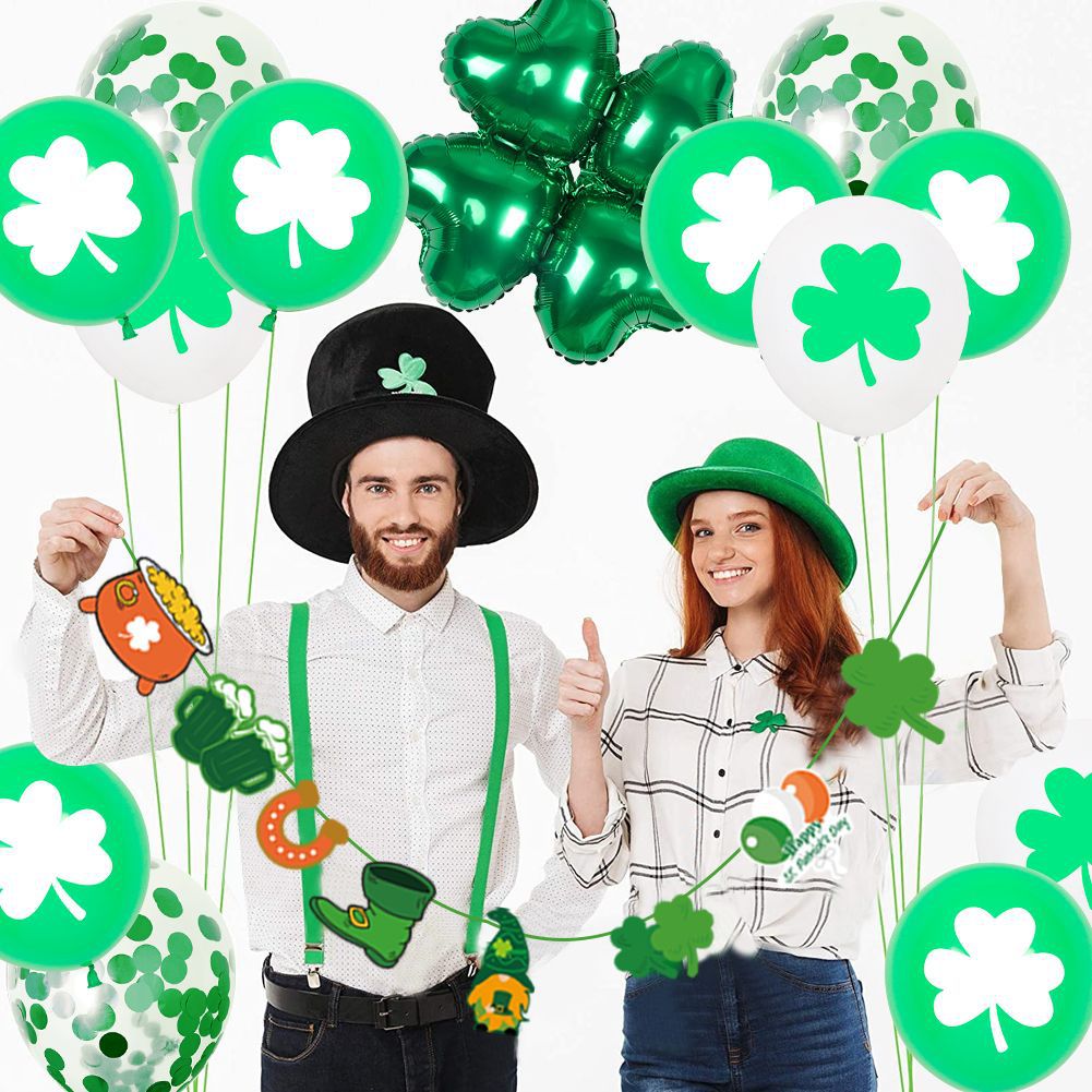 St. Patrick's Day Balloon Decor Set for Lucky Parties