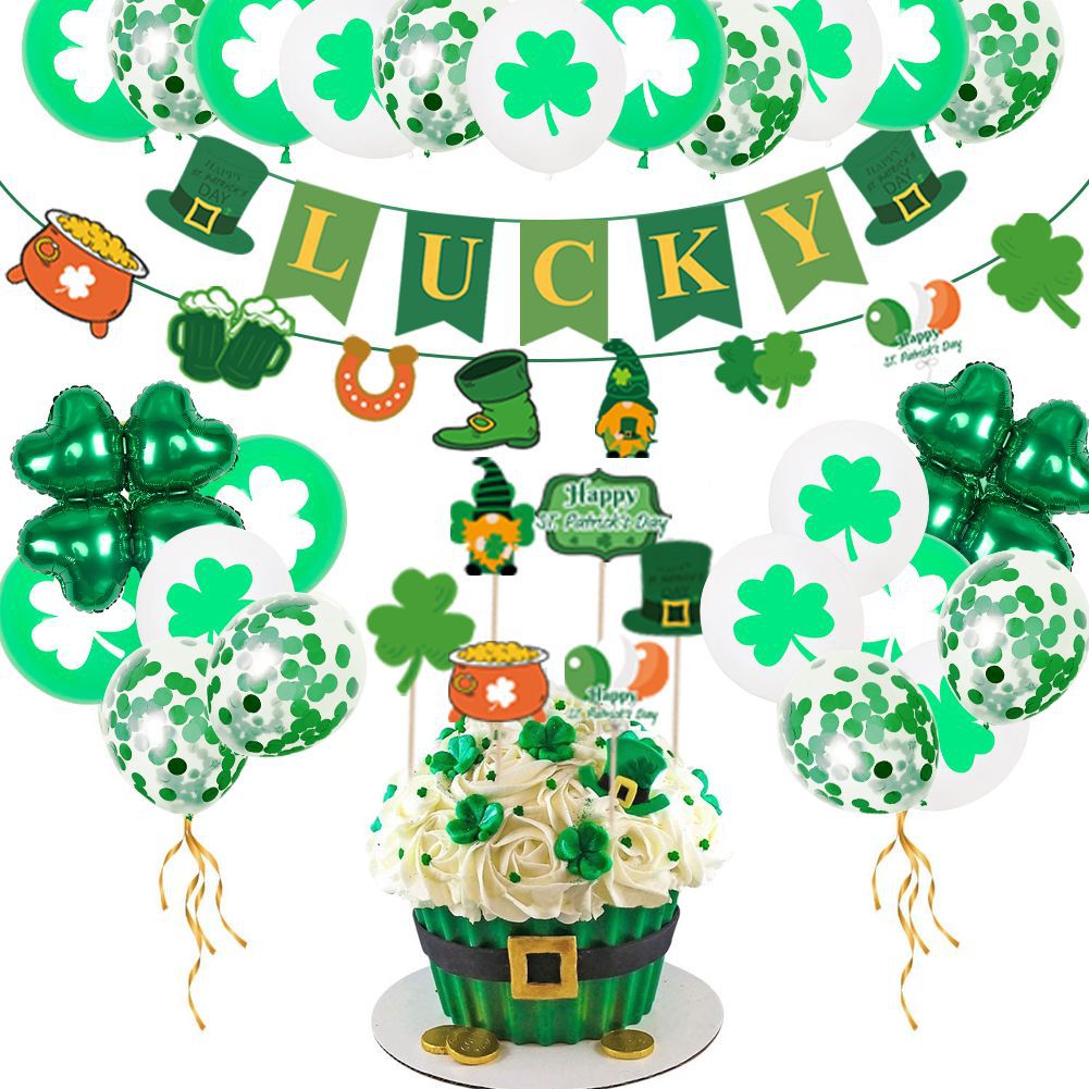 St. Patrick's Day Balloon Decor Set for Lucky Parties