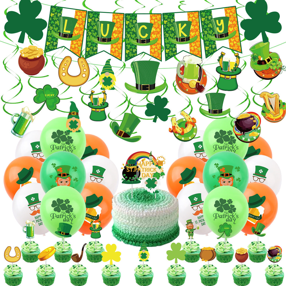 St. Patrick's Day Banner Party Decorations for Festive Fun