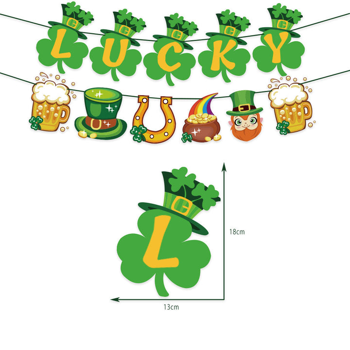 St. Patrick's Day Banner & Balloon Party Decor Set