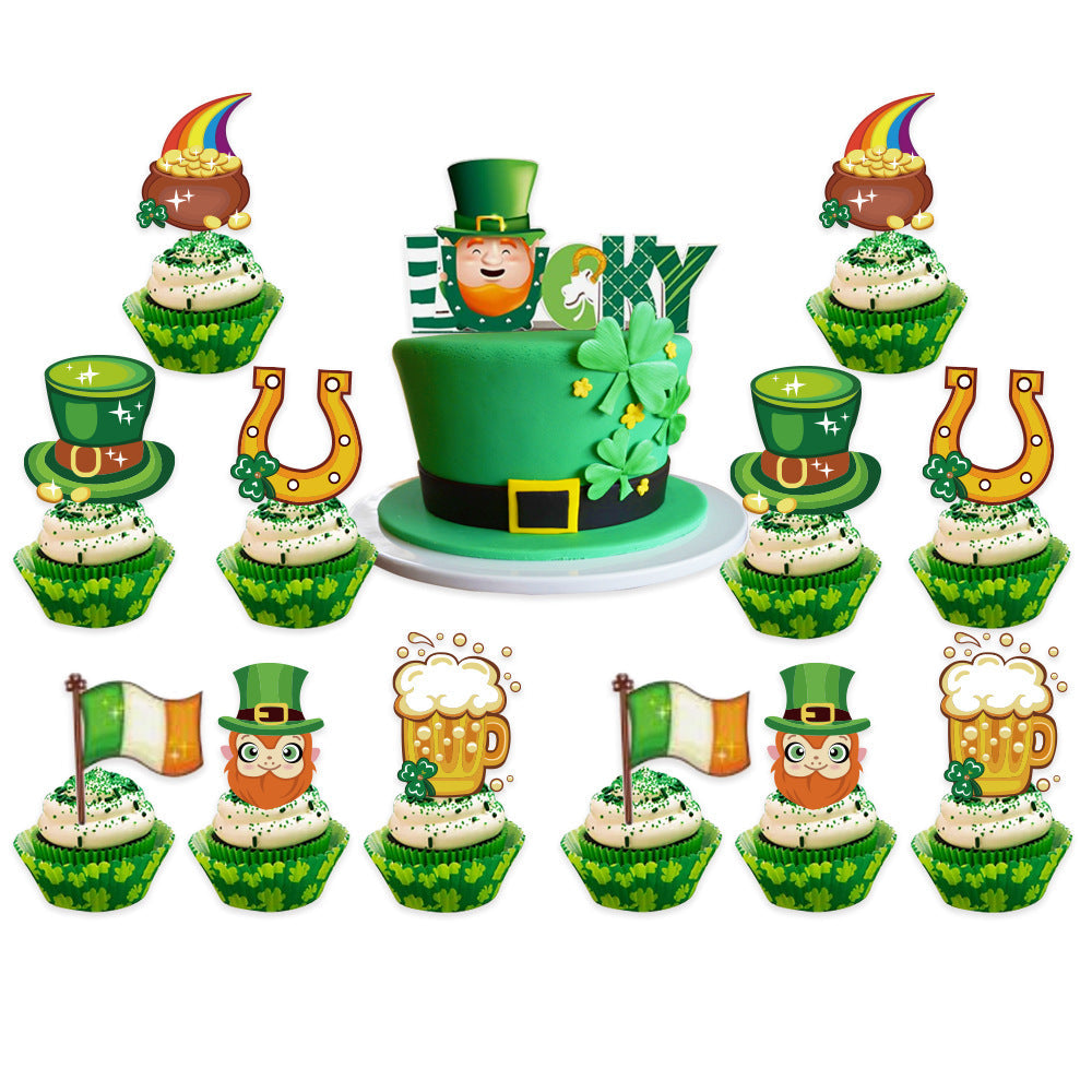 St. Patrick's Day Banner & Balloon Party Decor Set