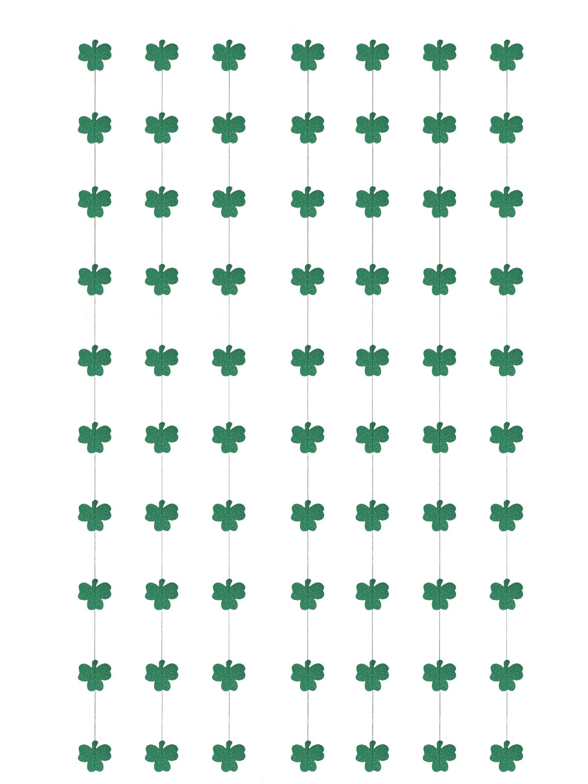St. Patrick’s Day Clover Banner – 10 Glitter Strands