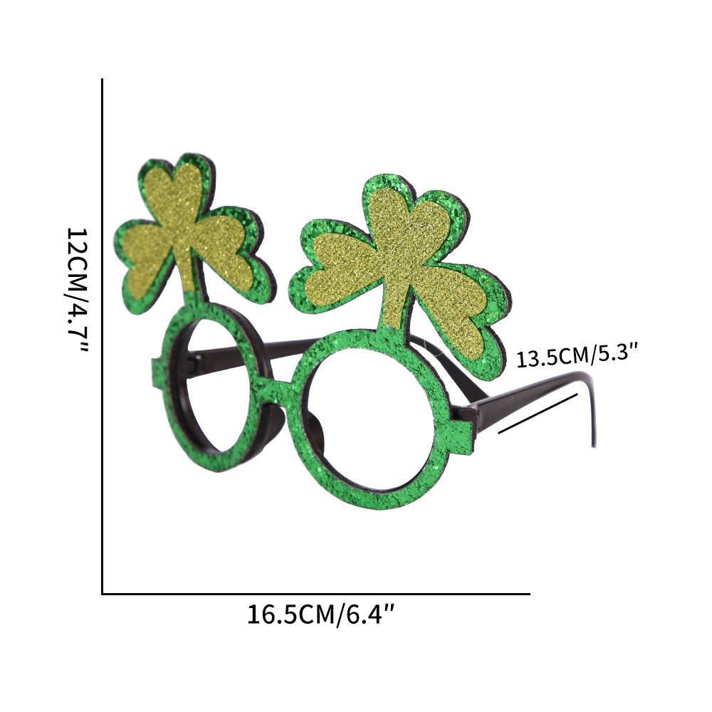 St. Patrick's Day Novelty Glasses for Party Photos