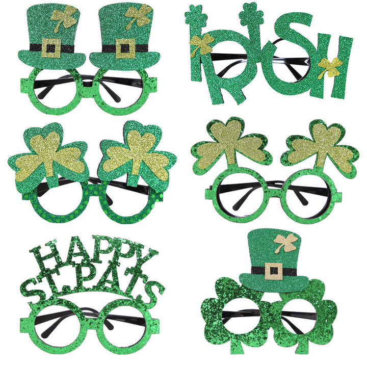 St. Patrick's Day Novelty Glasses for Party Photos