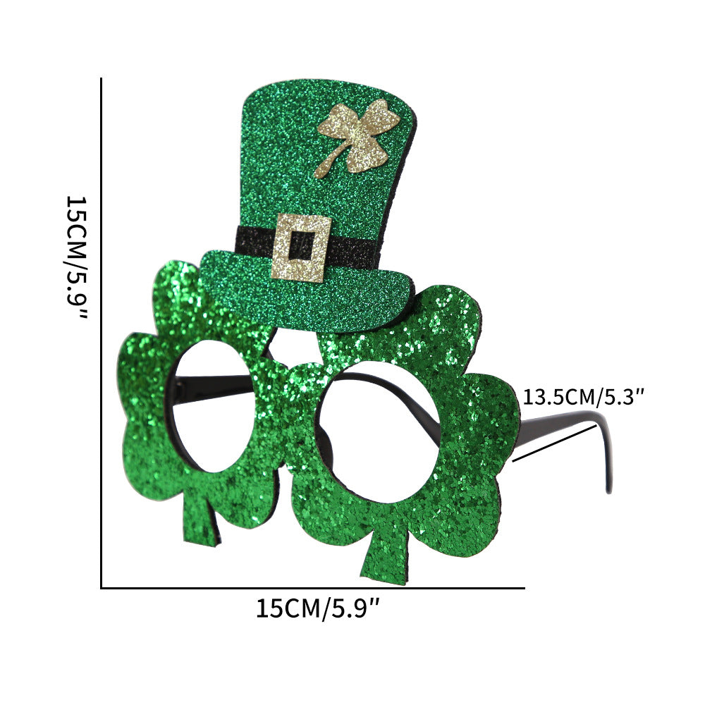 St. Patrick's Day Novelty Glasses for Party Photos