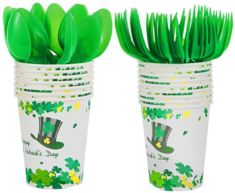 St. Patrick's Day Party Tableware Set for Easy Hosting