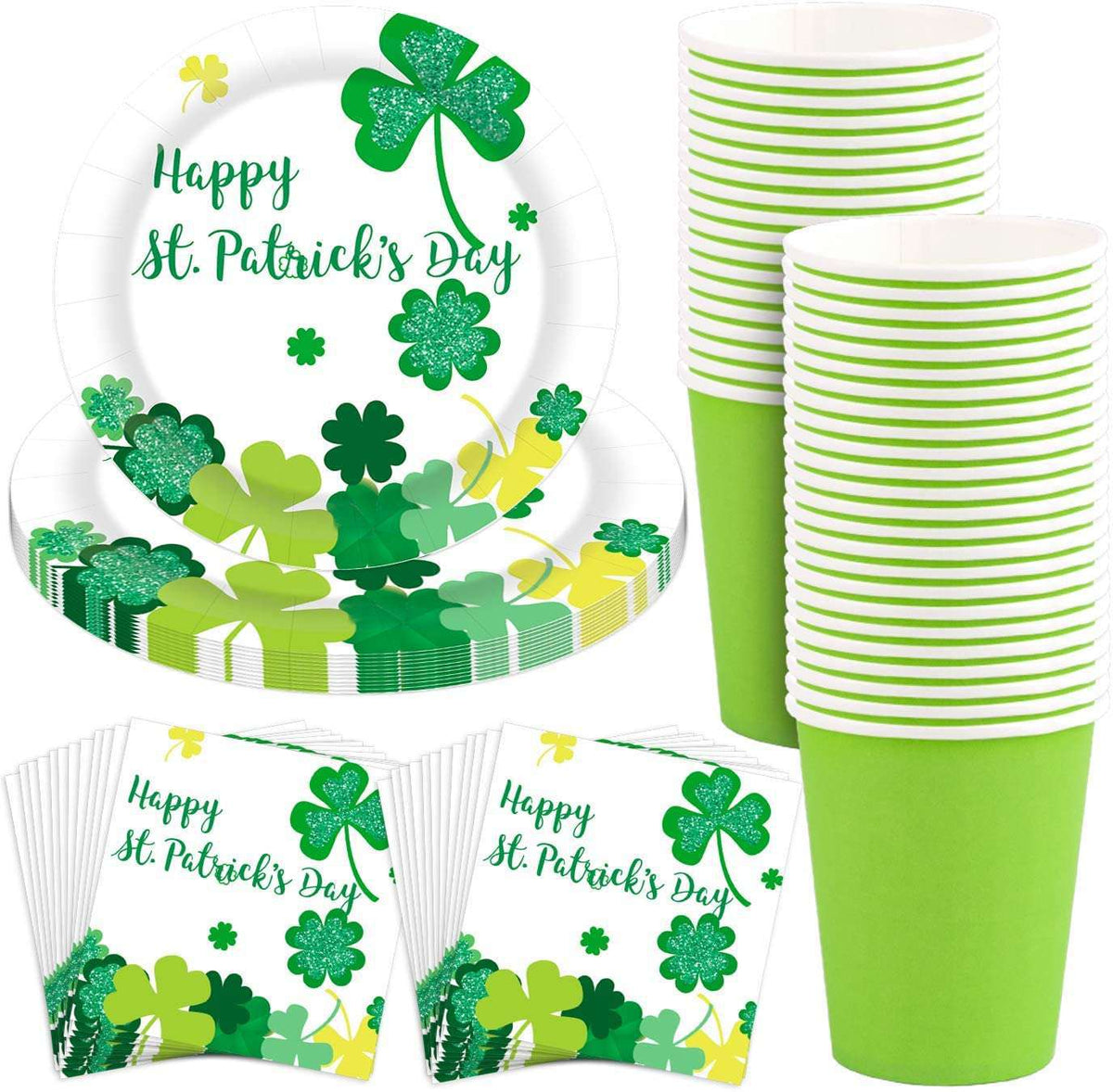 St. Patrick's Day Party Tableware Set for Easy Hosting