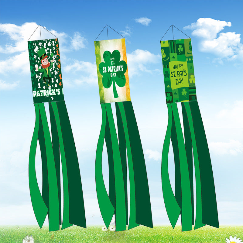 St. Patrick's Day Windsock Flag – Festive Garden Flair