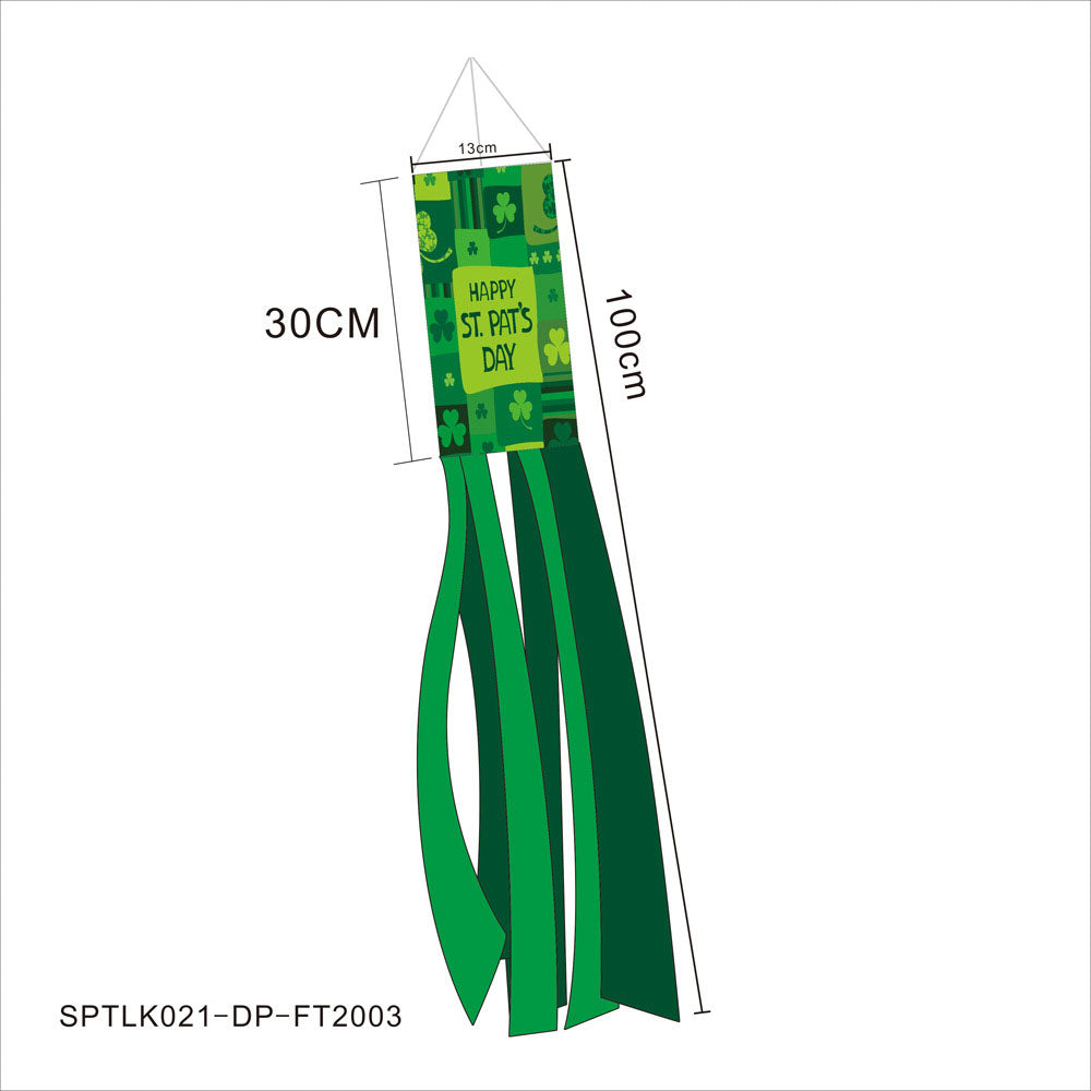 St. Patrick's Day Windsock Flag – Festive Garden Flair