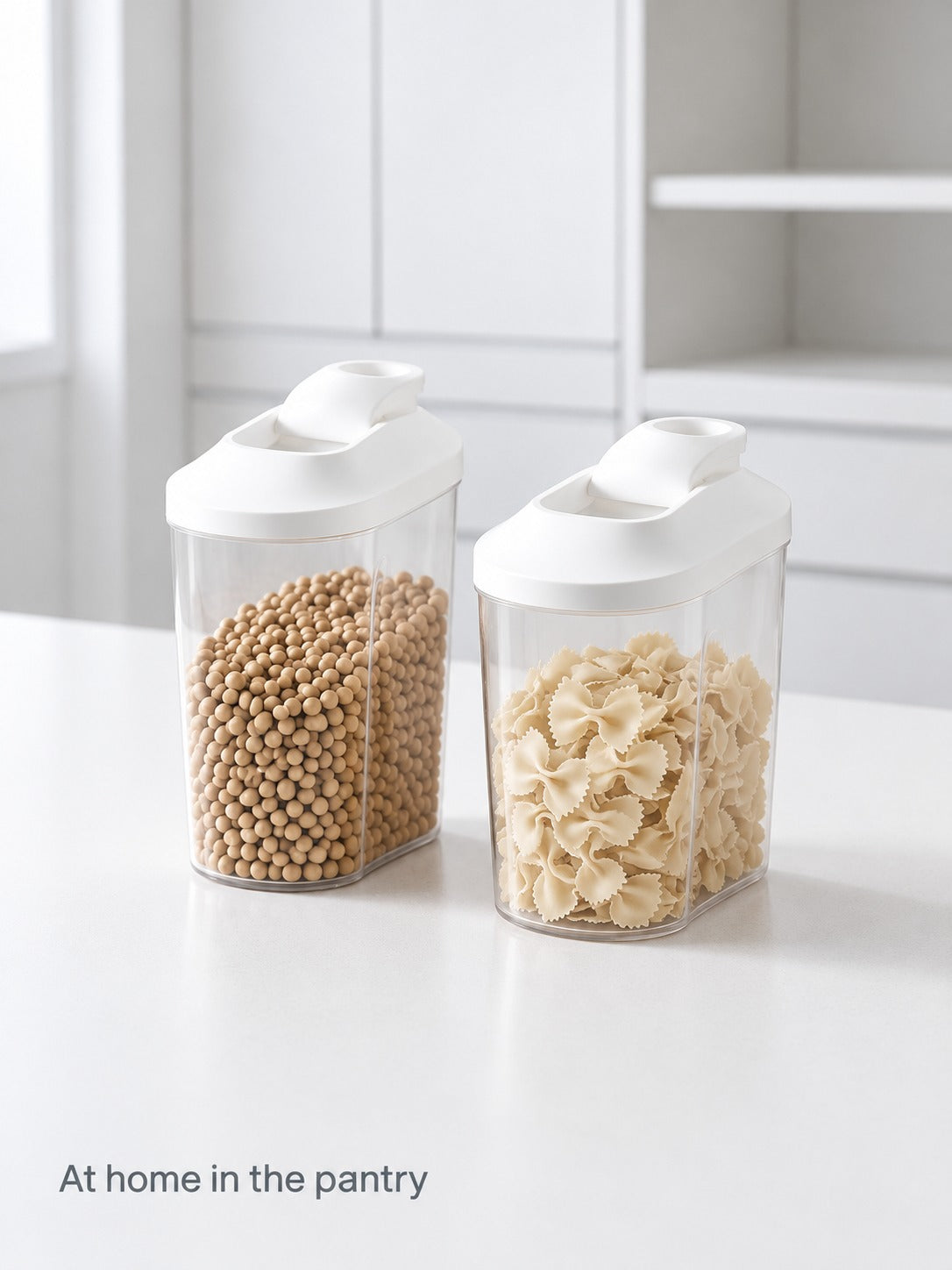 Stackable Cereal Dispenser with Pour Spout, 2-Pack