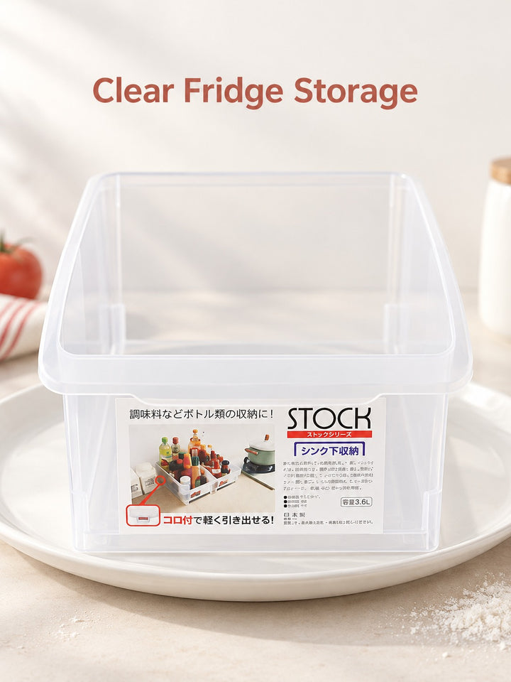 Stackable Clear Fridge Bin for Fruit, Vegetables & Eggs