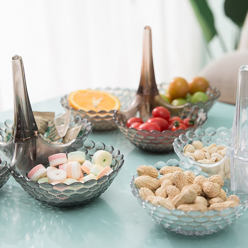 Stackable Multi-Tier Snack Tray for Coffee Table Serving