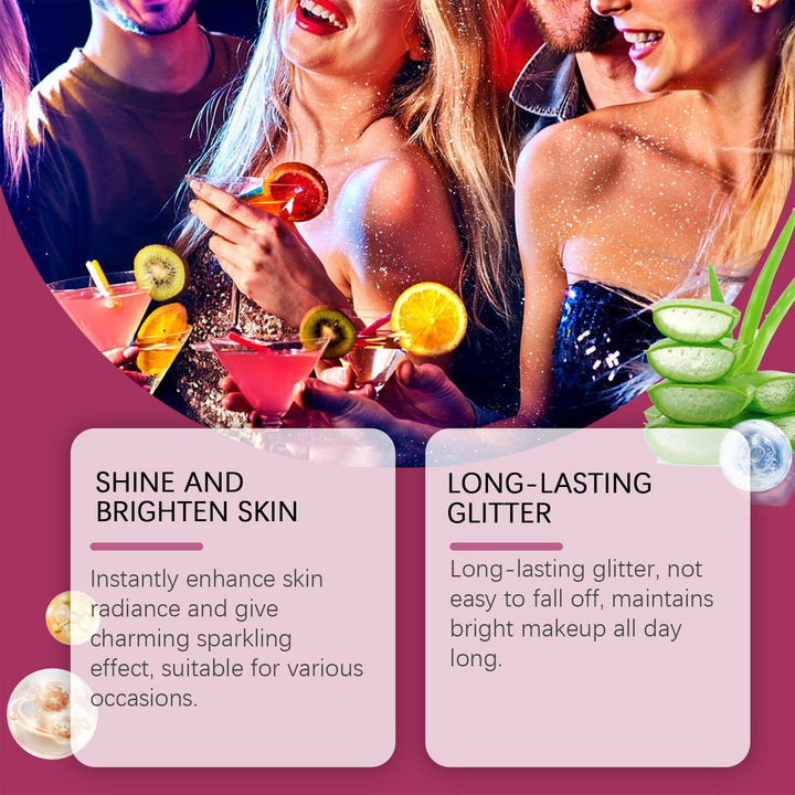 Glitter Spray Makeup for Face, Body & Hair Shimmer