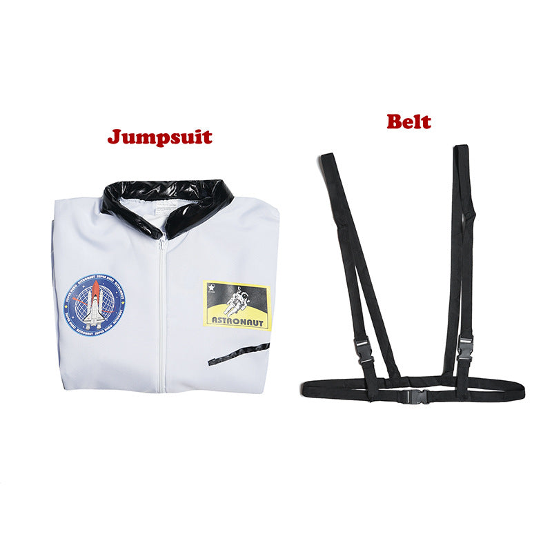 Adult Astronaut Costume Jumpsuit With Harness Belt