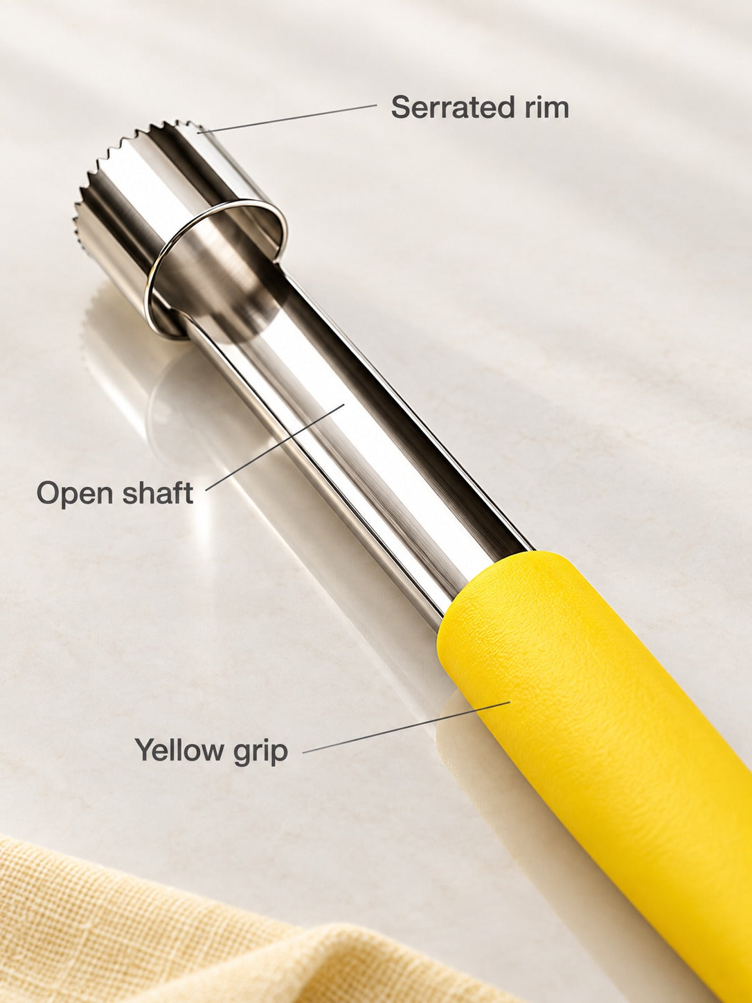 Stainless Steel Apple Corer: Core Fruit in One Twist