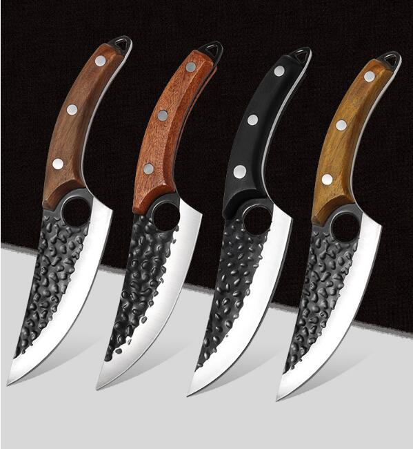 Hammered Forged Butcher Knife for Meat and Bone