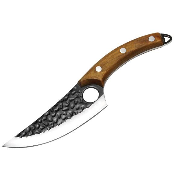 Hammered Forged Butcher Knife for Meat and Bone