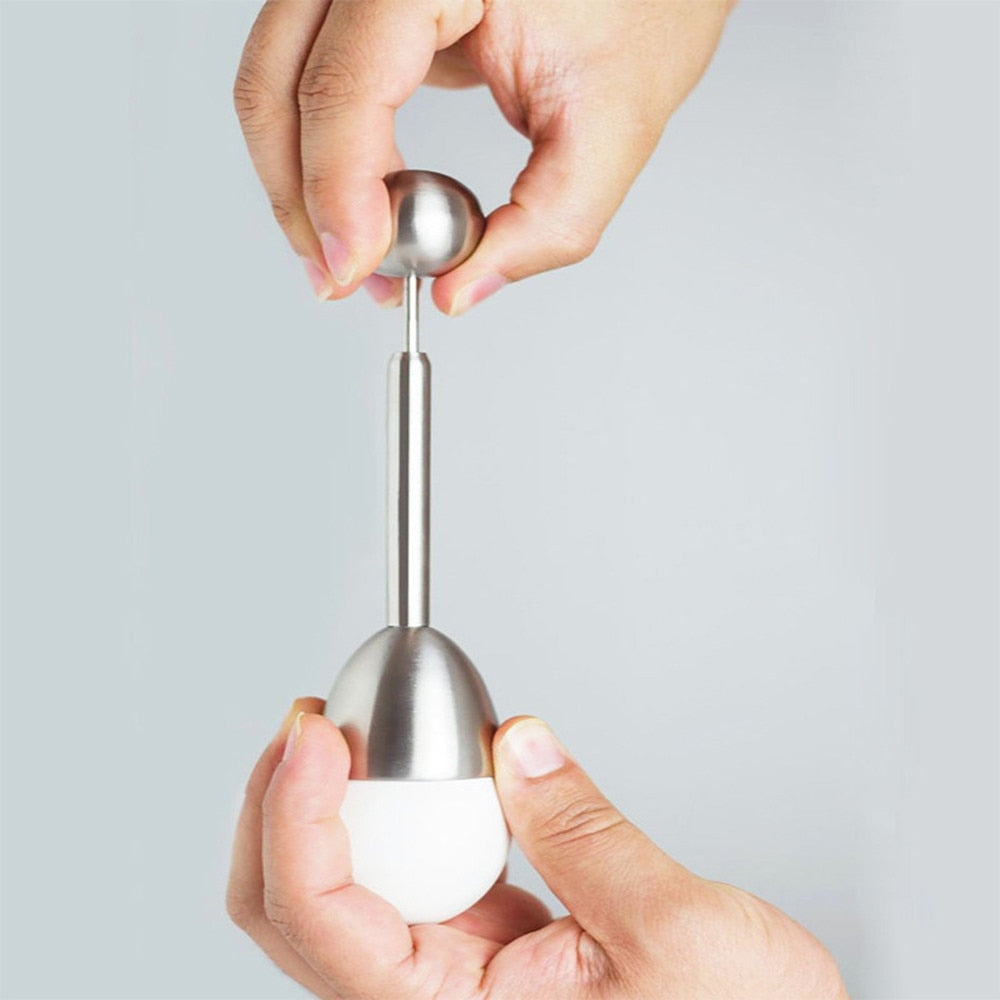 Stainless Steel Boiled Egg Topper Cutter for Clean Tops