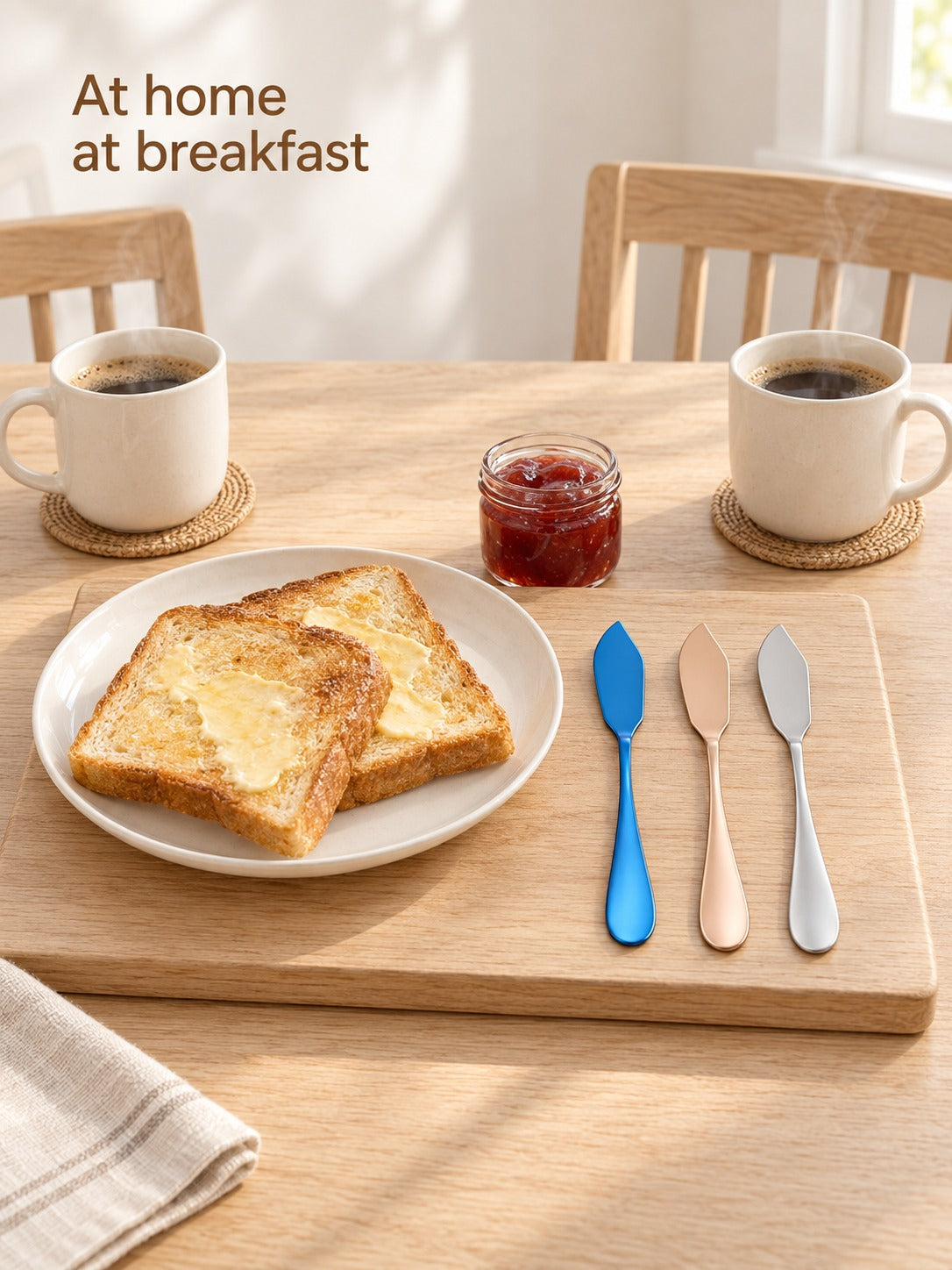 Stainless Steel Butter Knife for Smooth Toast Spreading
