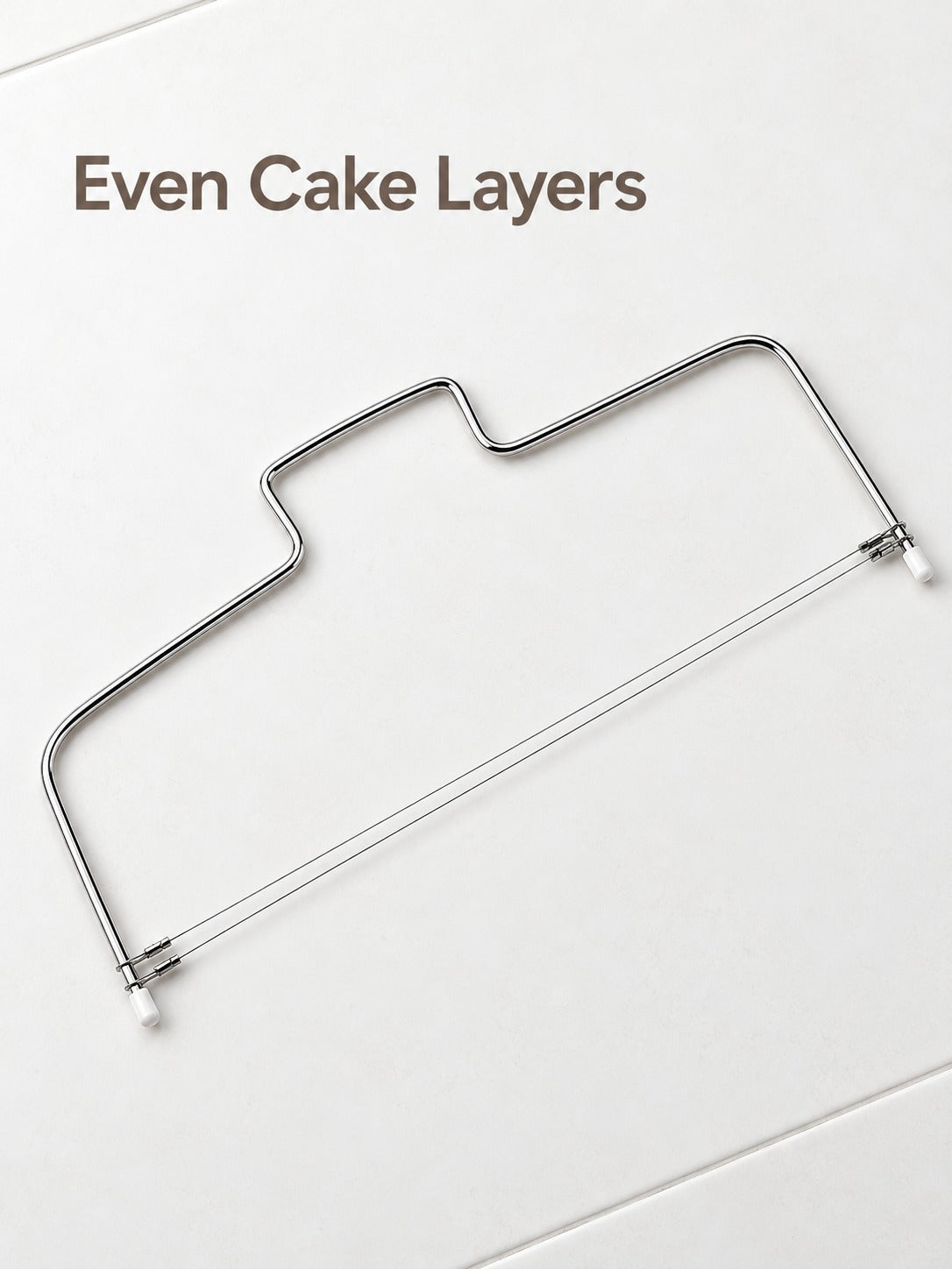 Stainless Steel Cake Leveler with Double Wire Cutter