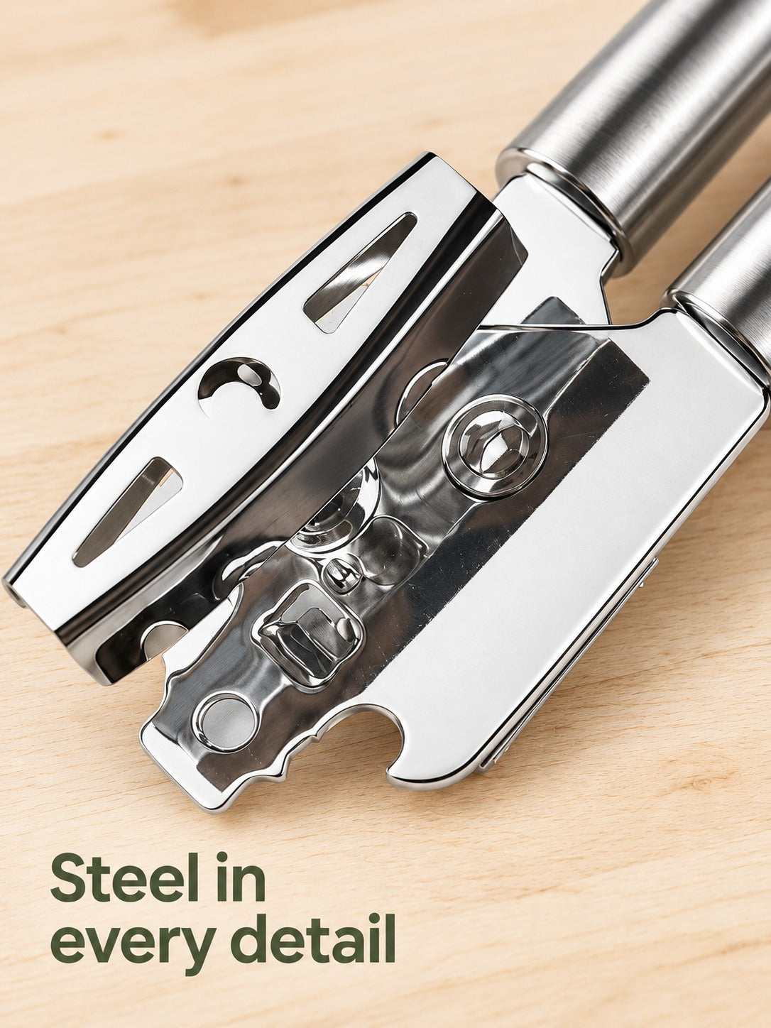 Stainless Steel Can Opener & Bottle Opener Multitool