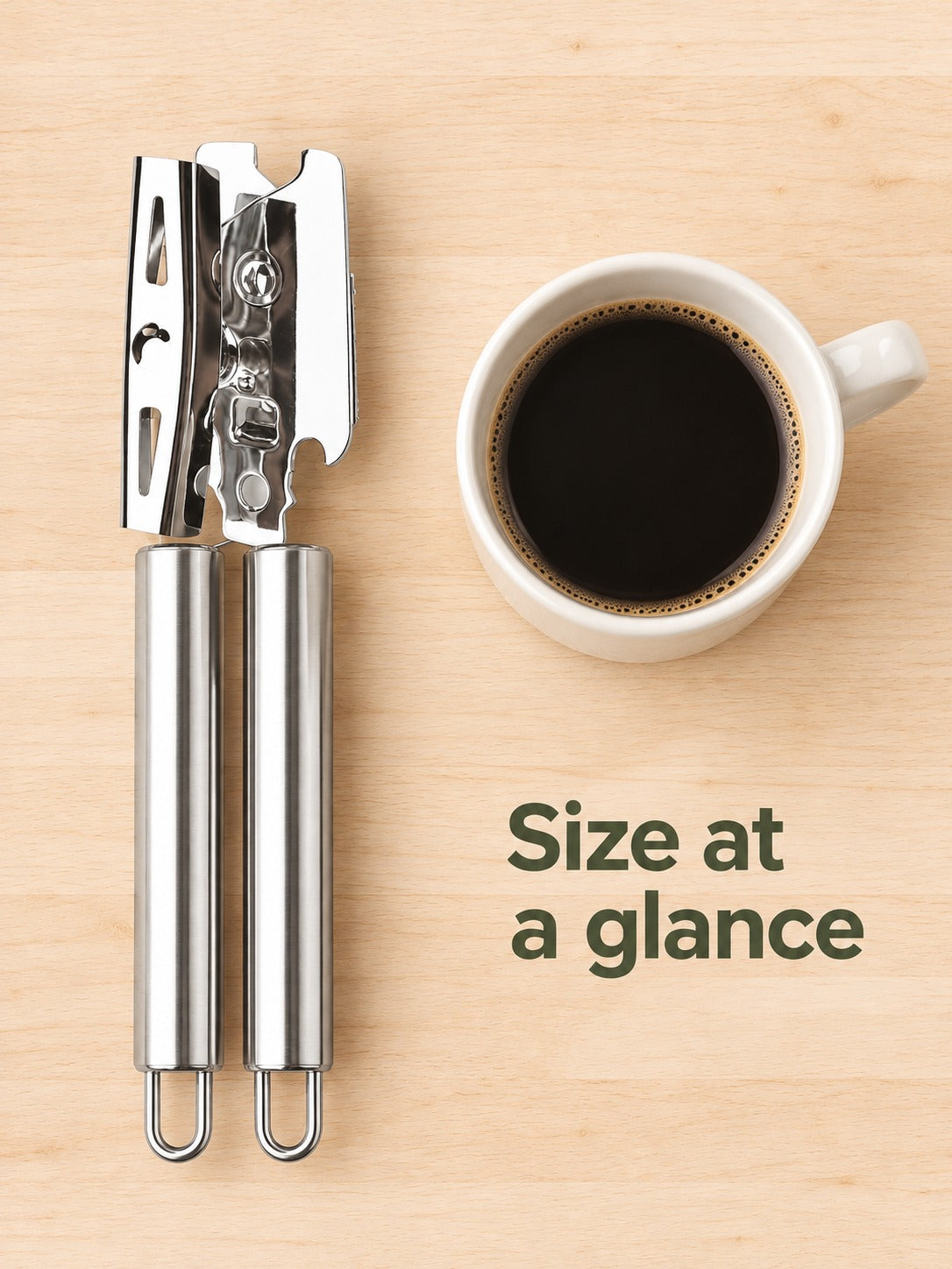 Stainless Steel Can Opener & Bottle Opener Multitool