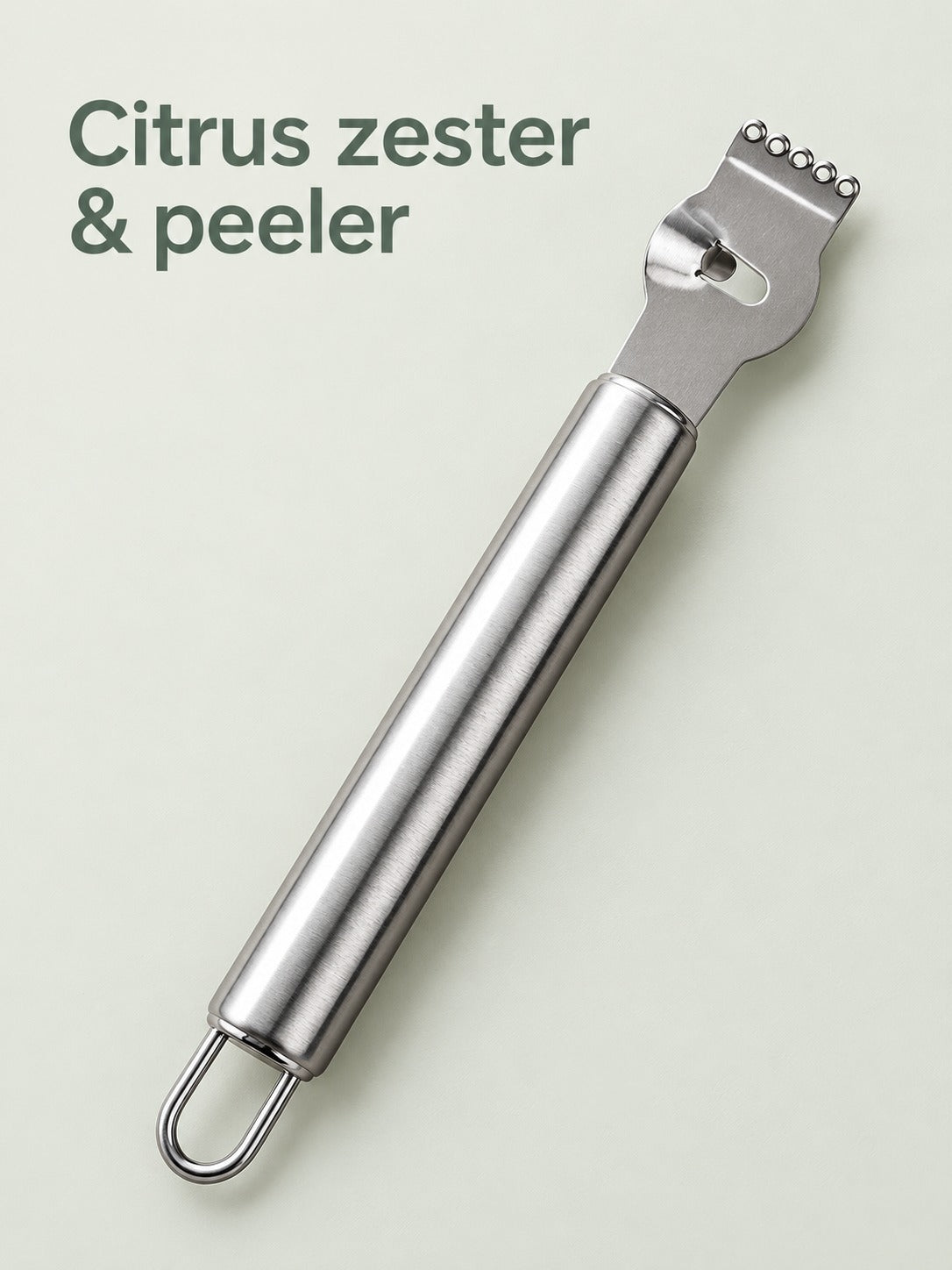 Stainless Steel Citrus Zester and Peeler for Lemons