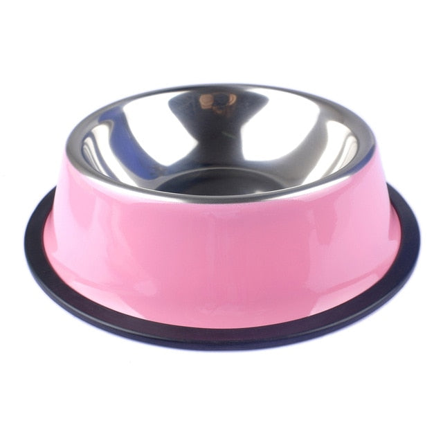 Stainless Steel Pet Bowl for Quiet, Stable Feeding