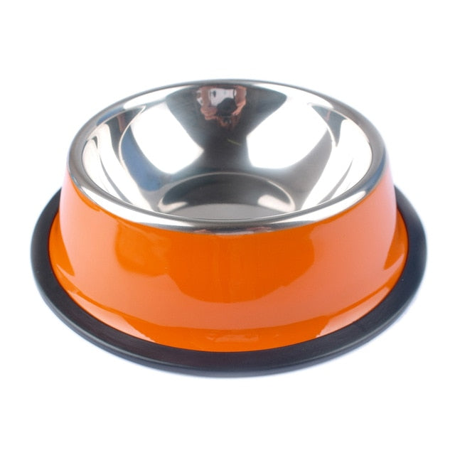 Stainless Steel Pet Bowl for Quiet, Stable Feeding
