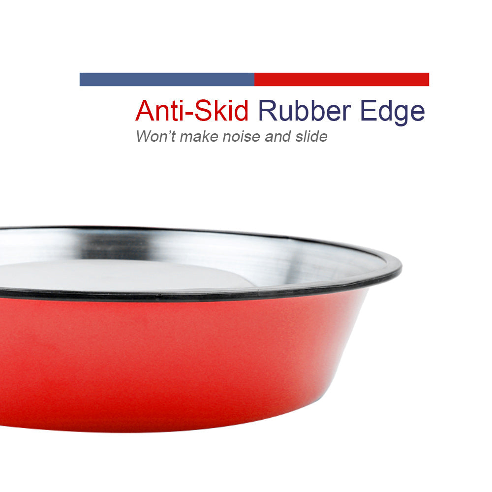 Stainless Steel Pet Bowl for Quiet, Stable Feeding