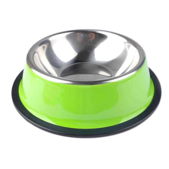 Stainless Steel Pet Bowl for Quiet, Stable Feeding
