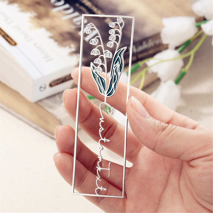 Personalized Floral Bookmark for Meaningful Gifting
