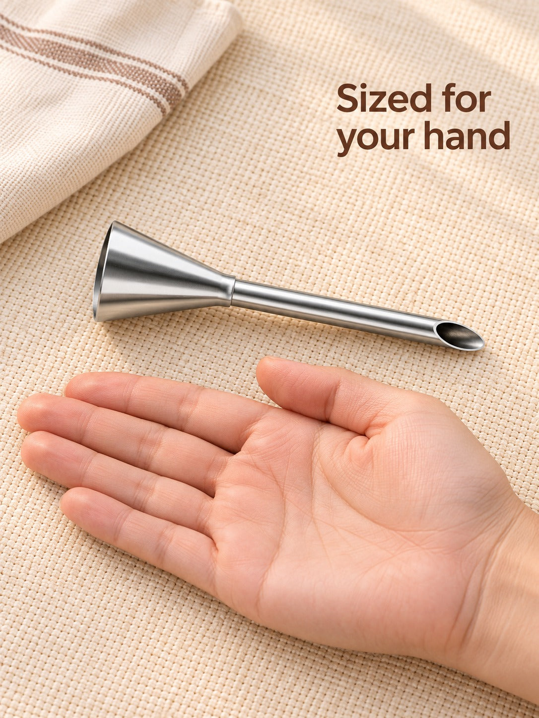 Stainless Steel Cream Puff Filling Nozzle for Bakers