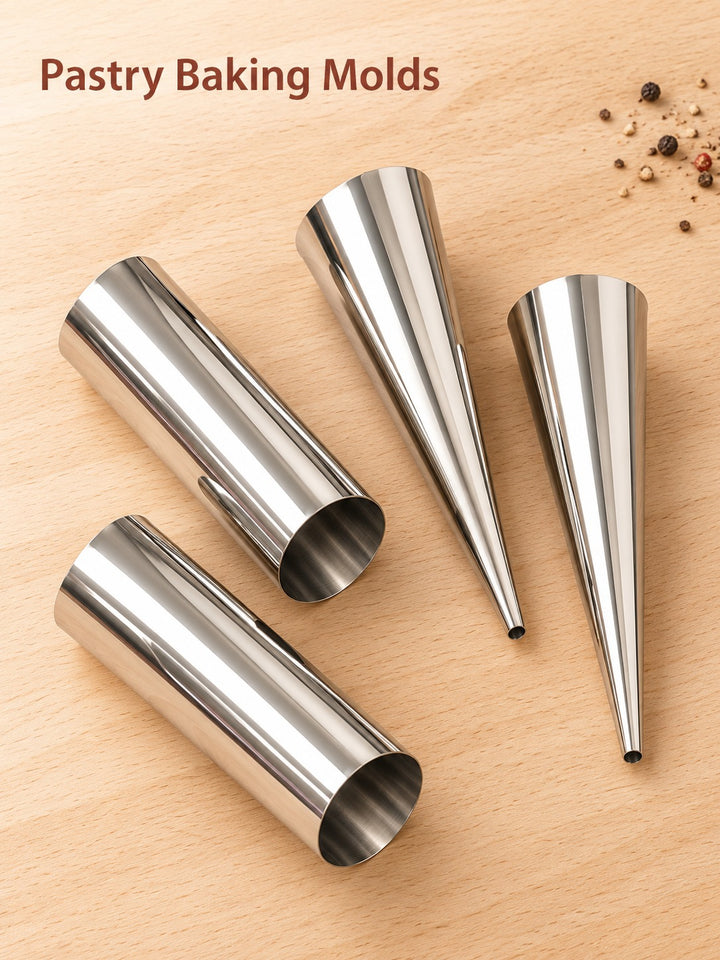 Stainless Steel Croissant and Horn Mold Set for Bakers