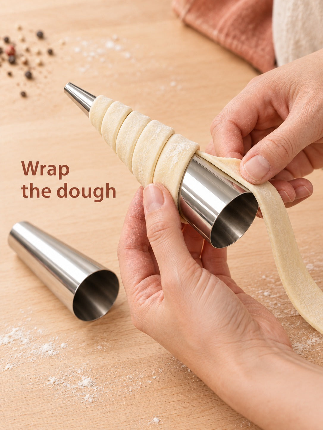 Stainless Steel Croissant and Horn Mold Set for Bakers