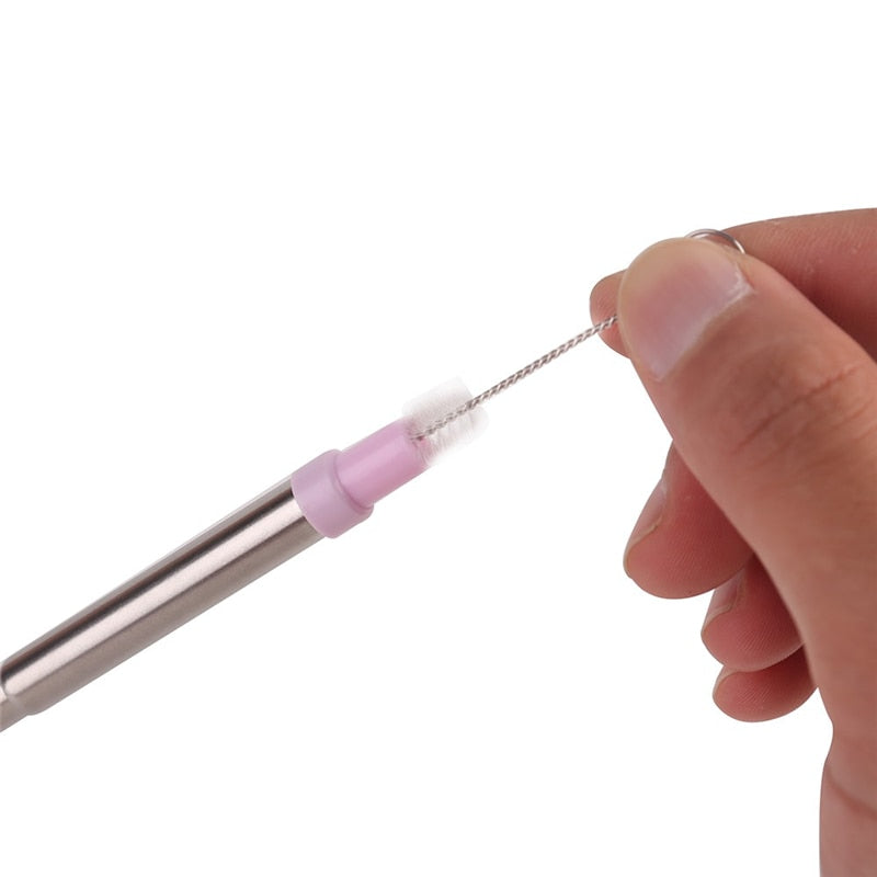 Reusable Telescopic Metal Straws With Pocket Travel Case
