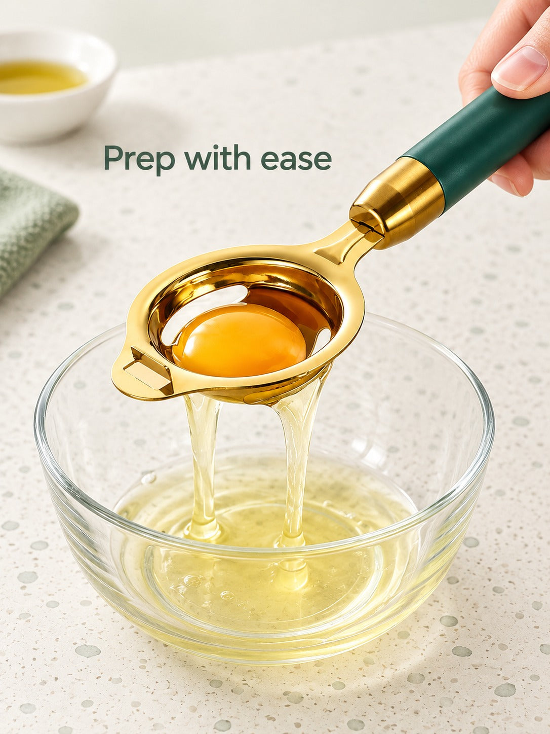 Stainless Steel Egg Separator for Clean Egg Whites
