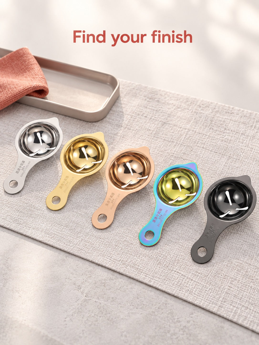 Stainless Steel Egg Separator for Clean, Intact Yolks