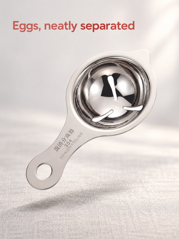 Stainless Steel Egg Separator for Clean, Intact Yolks