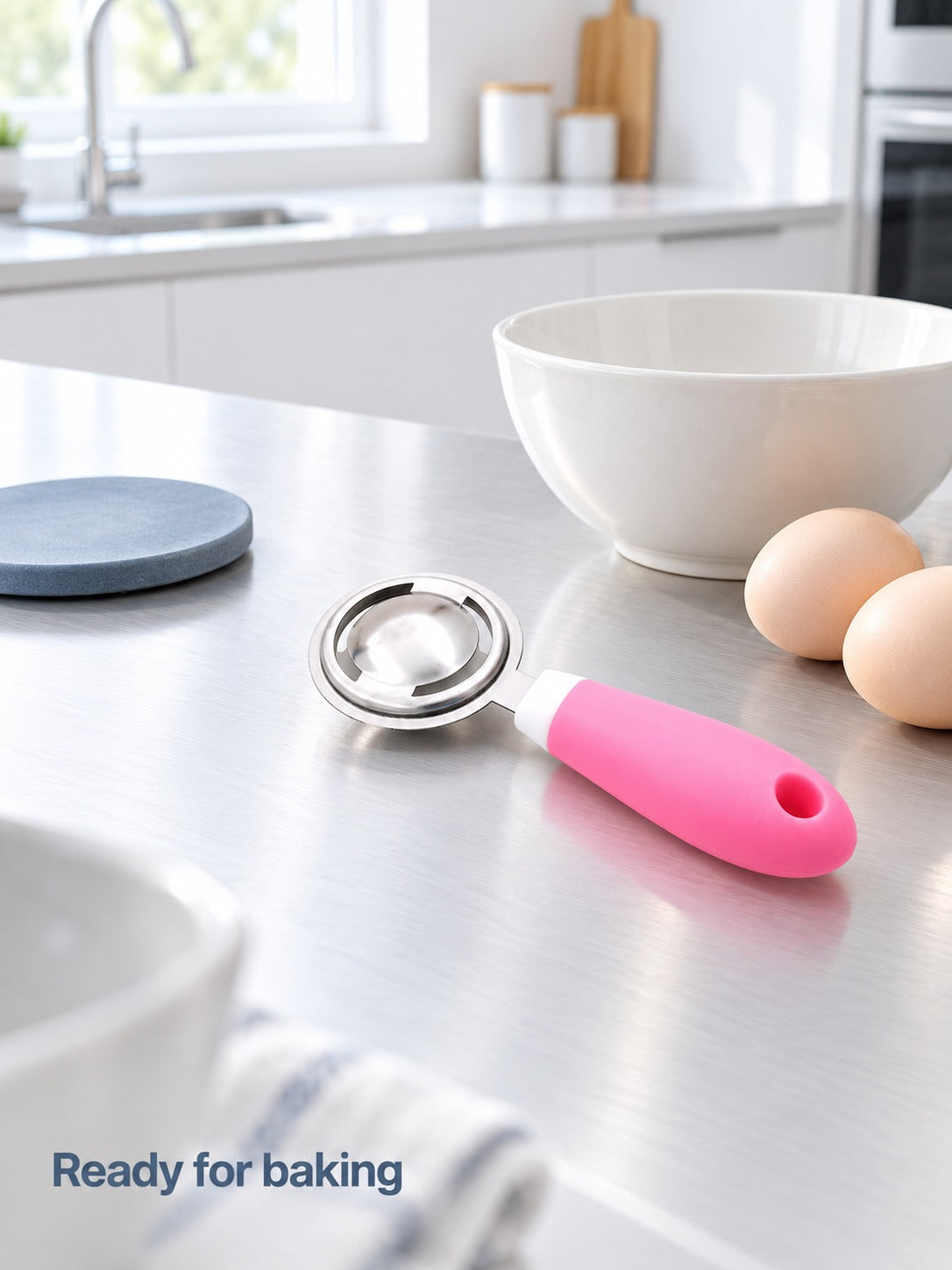 Stainless Steel Egg Separator Spoon for Clean Yolks