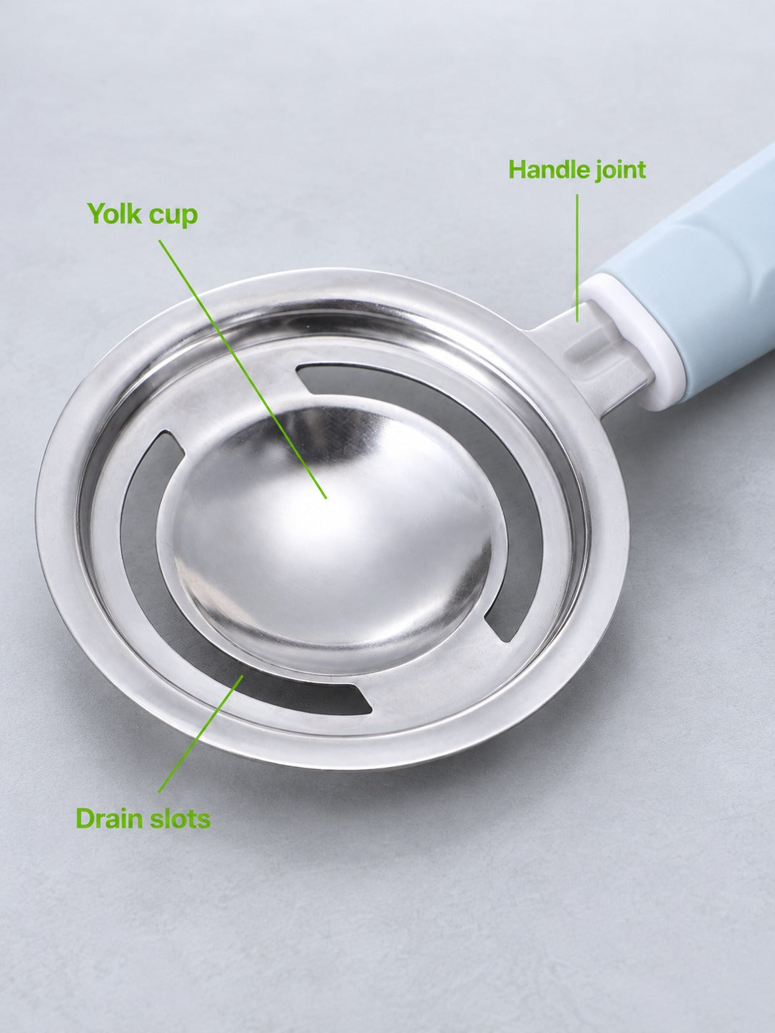Stainless Steel Egg Separator for Clean, Fast Yolks