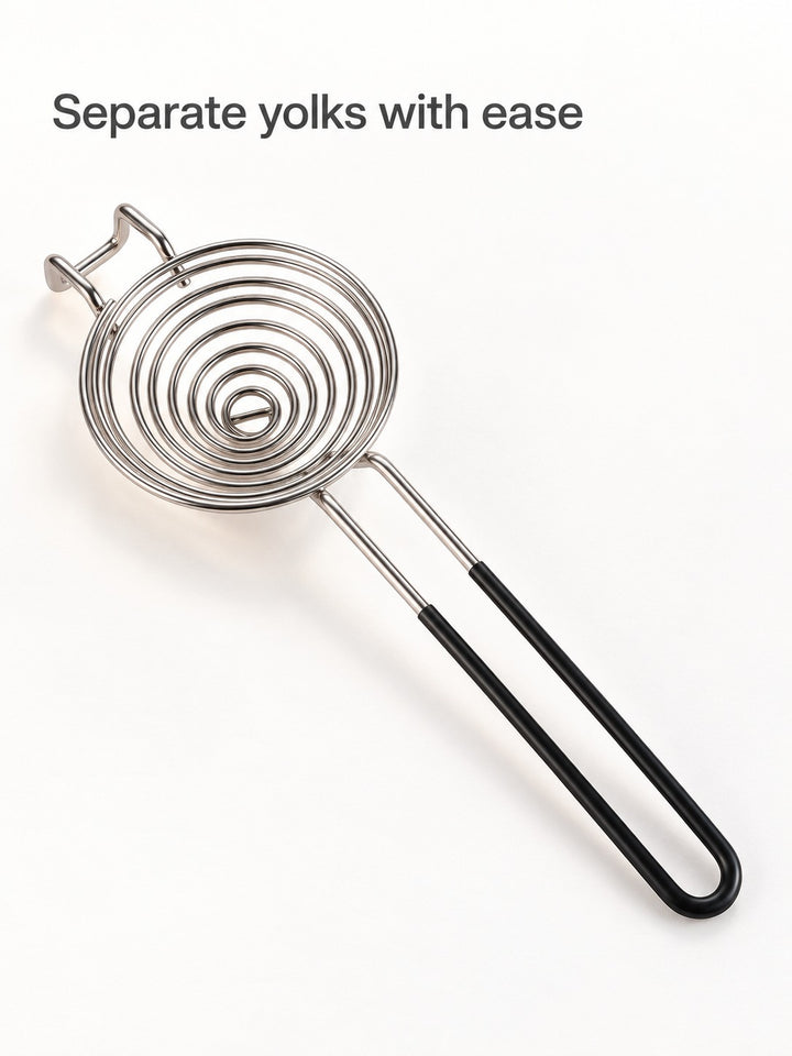 Stainless Steel Egg Separator for Clean, Intact Yolks