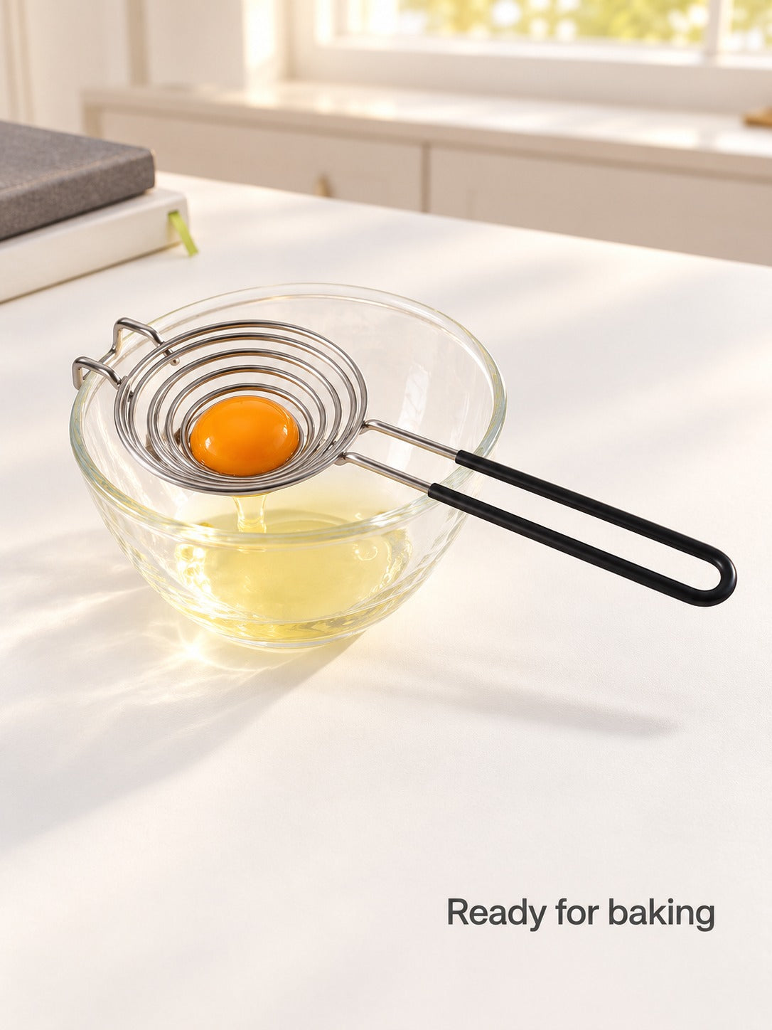 Stainless Steel Egg Separator for Clean, Intact Yolks