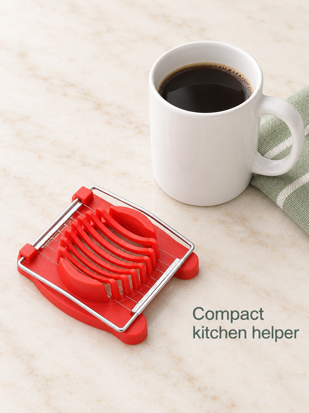 Stainless Steel Egg Slicer for Even, Neat Egg Slices