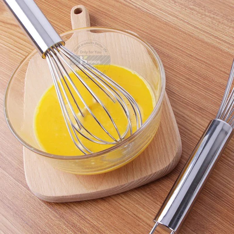 Stainless Steel Egg Whisk for Smooth Eggs & Batter