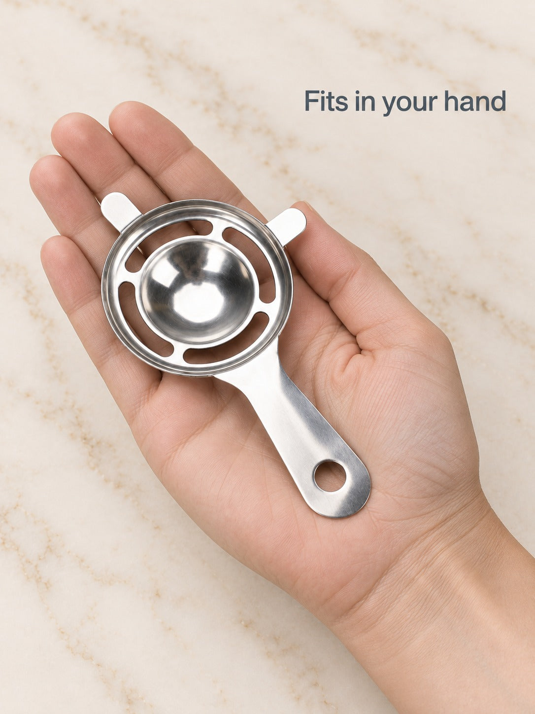 Stainless Steel Egg White Separator for Whole Yolks