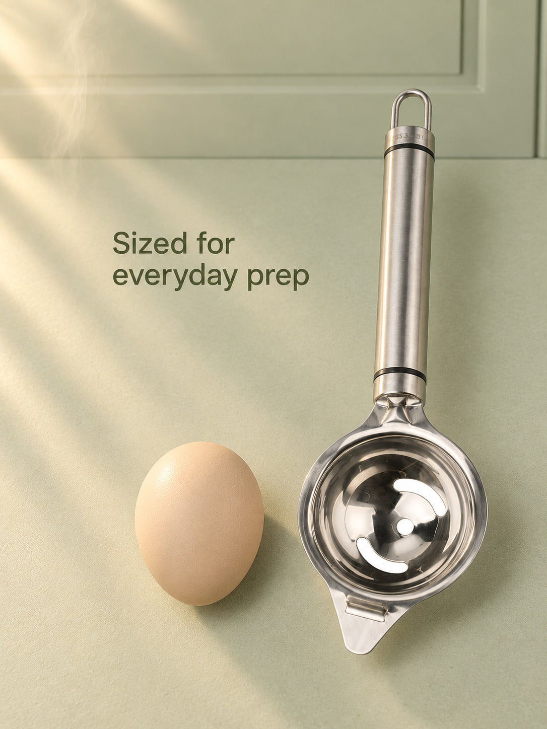 Stainless Steel Egg Yolk Separator with Slotted Bowl