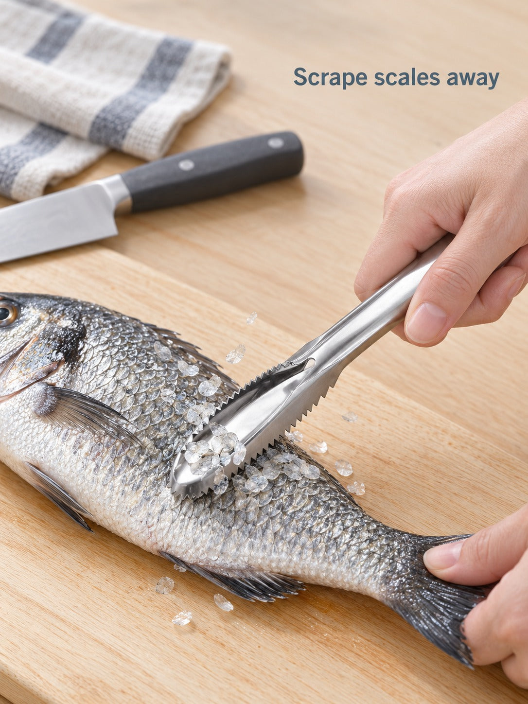 Stainless Steel Fish Scale Remover: Clean Fish Fast